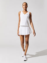 Court Dry Fit Club Skirt Short - White-White