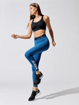 Nike Pro Dri-fit Graphic Tight - Court Blue-Black-White