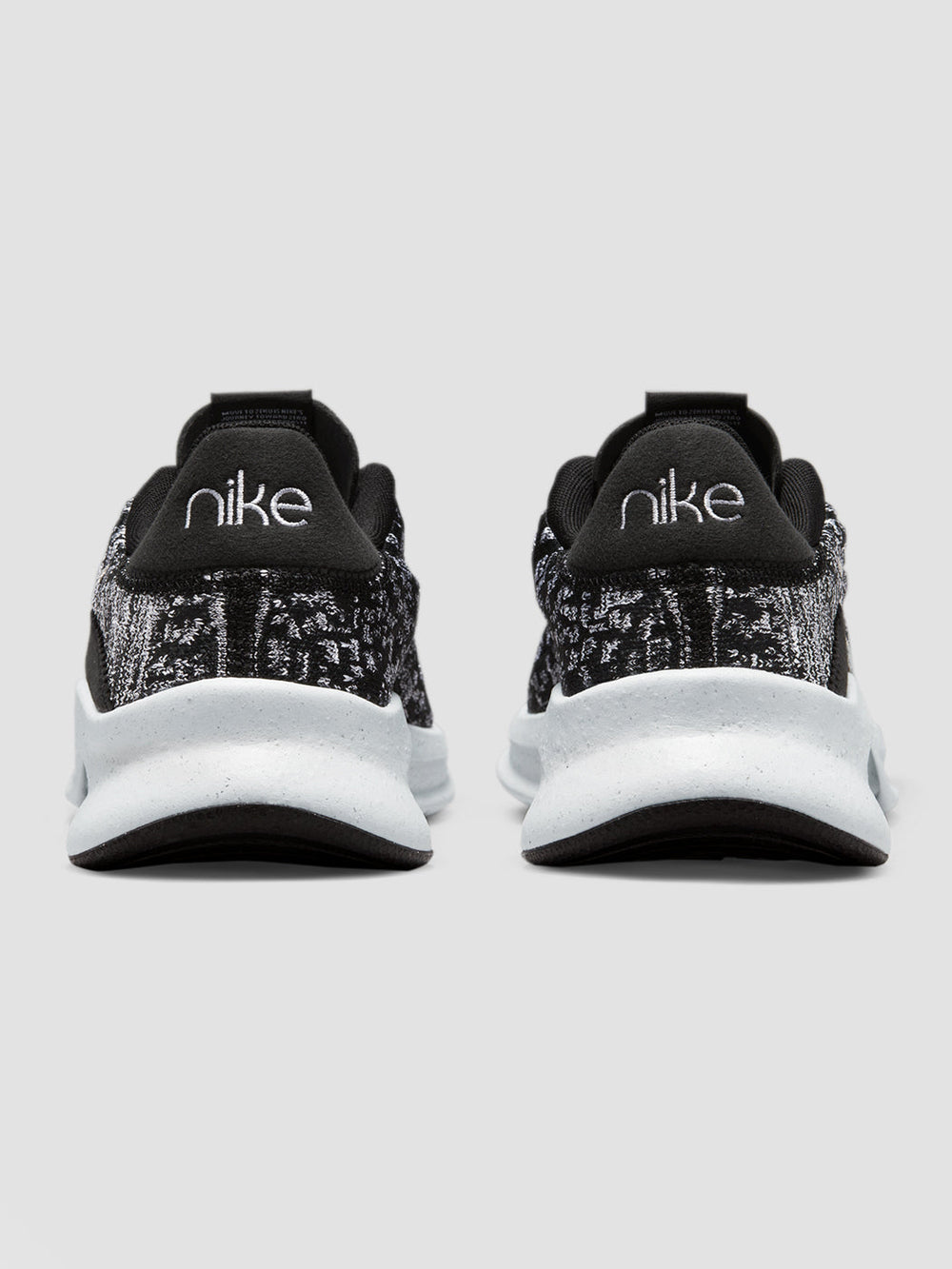 Nike SuperRep Go 3 Flyknit "Next Nature" - Black/Metallic Silver-White