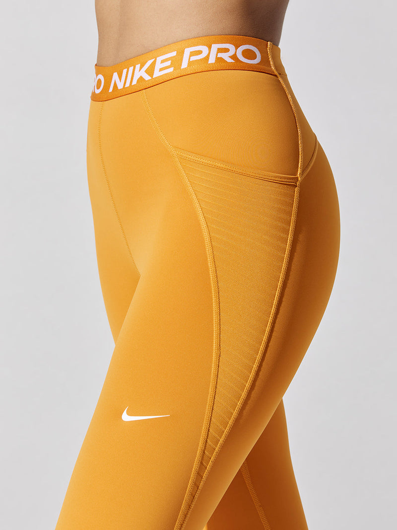 Nike Pro Dri-FIT Women's High-Rise Pocket Leggings - Light Curry-White