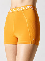 Nike Pro Dri-FIT 3" High-Rise Training Shorts - Light Curry-White