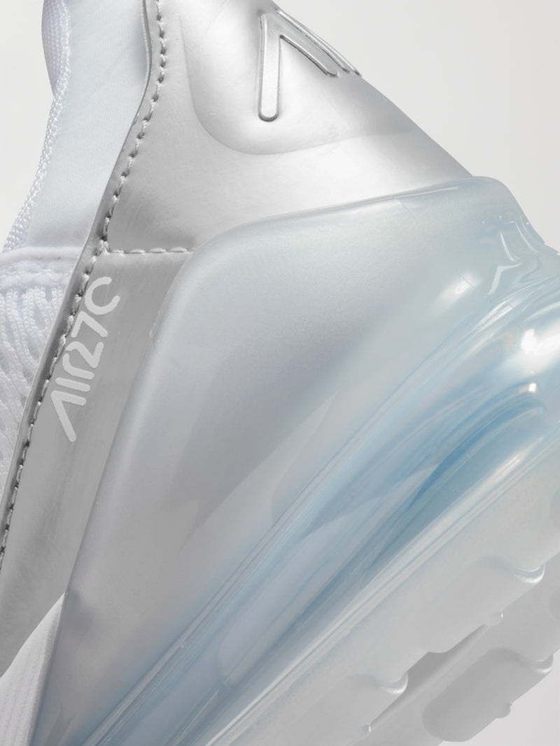 Nike Air Max 270 - WHITE/MTLC PLATINUM-PURE PLATINUM
