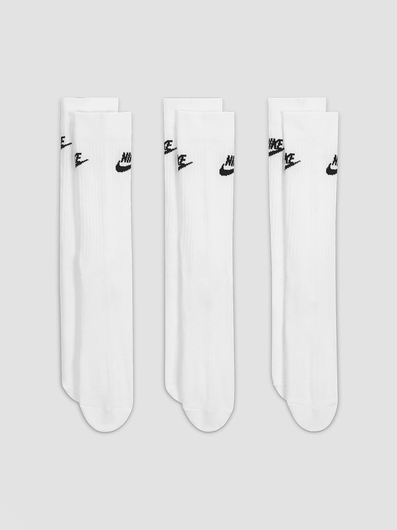 Nike Sportswear Everyday Essential High Socks - White/Black