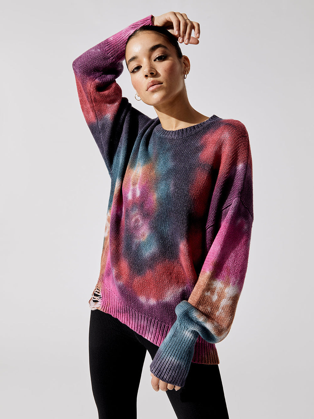 Anabelle Slouchy Sweater - Jewel Dye