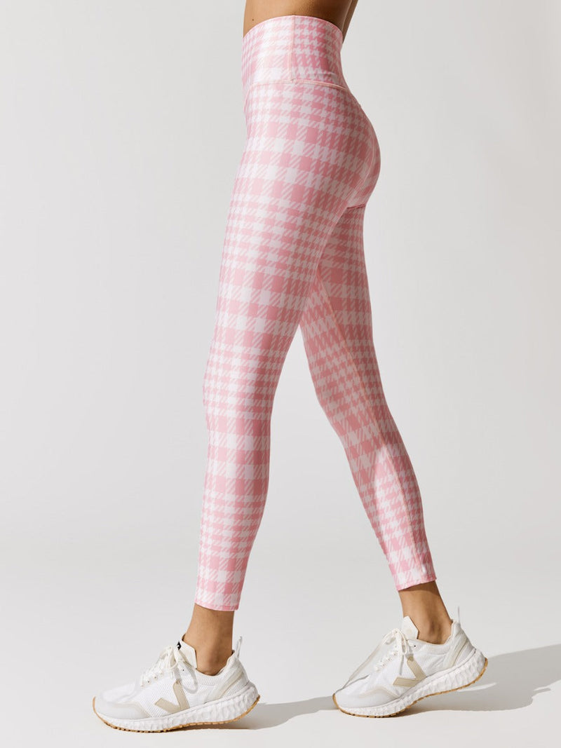 Houndstooth Legging - Candy Pink-White – Carbon38