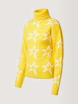 Star Dust Sweater - Butter Yellow/Snow White Star