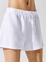 Layla Sweat Shorts - White