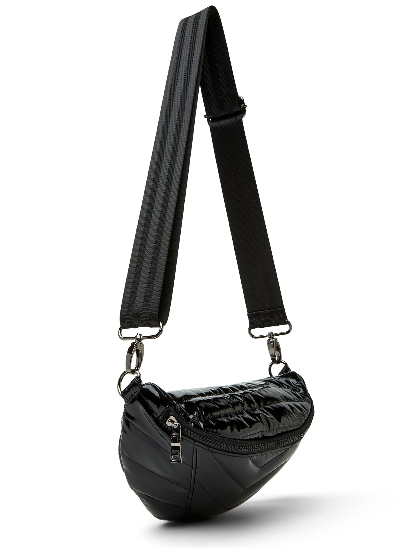 Fendi Runaway Bag Ice Gray Leather W Black Trim Palladium Metal Hardware  Satchel Tote Handbag 8bh344