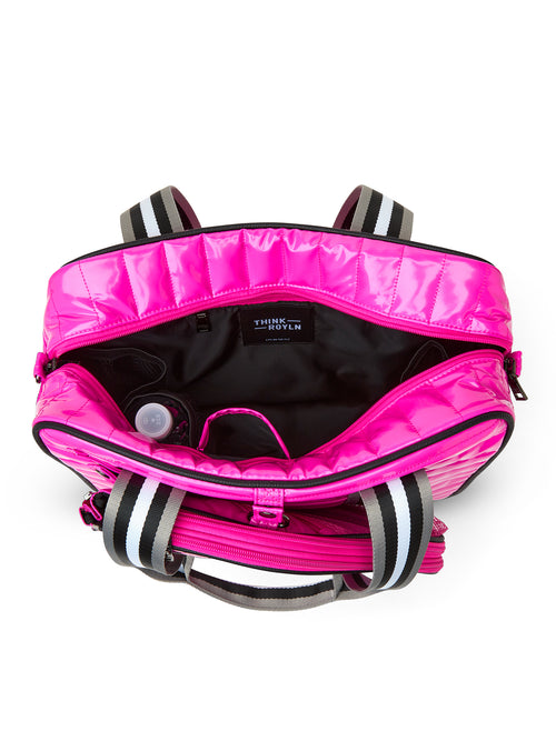 SPORTY SPICE PICKLEBALL BAG - SIZZLING PINK PATENT