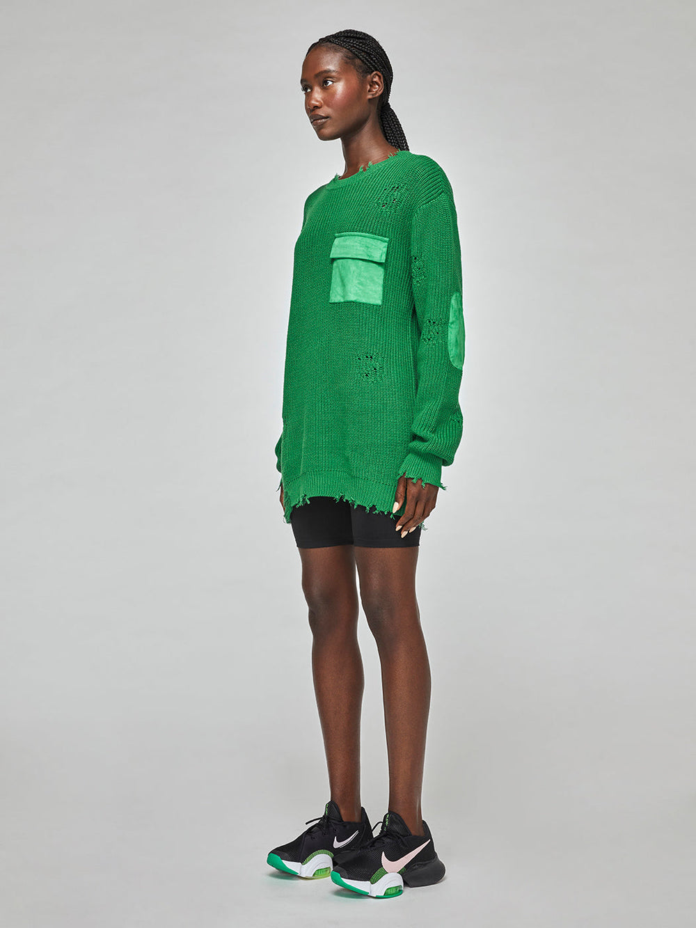 Devin Sweater - Amazon Green
