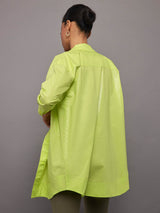 Addy Shirt Dress - LIME