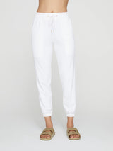 Drawstring Pants - White