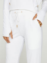 Drawstring Pants - White