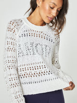 Amore Crochet Sweater - Stone
