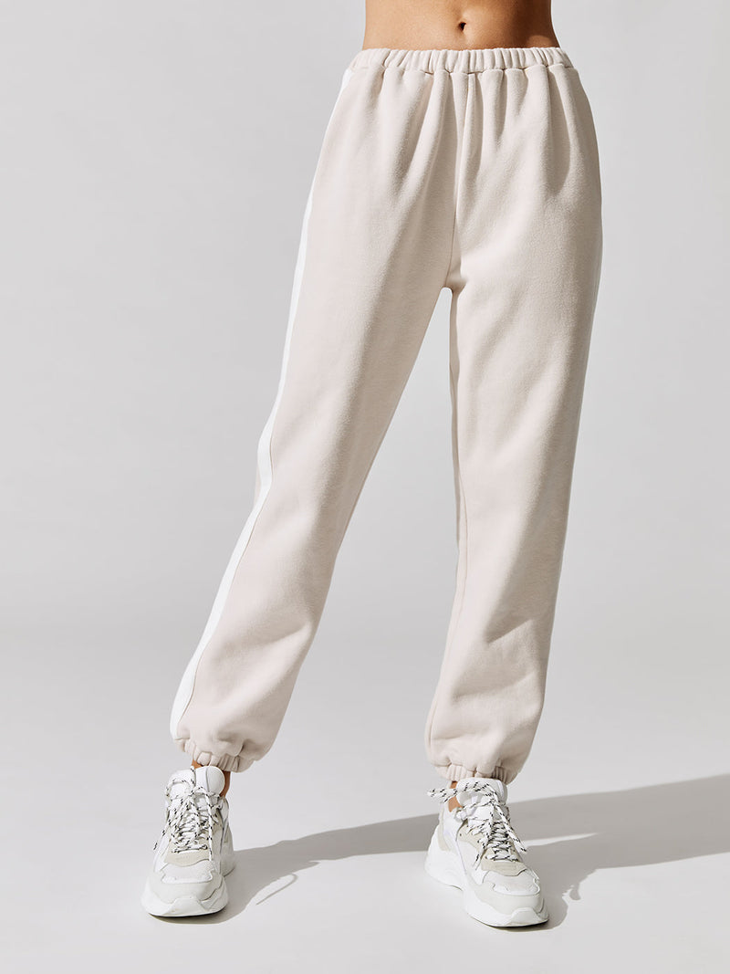 Cambrie Jogger - Crystal Grey-White