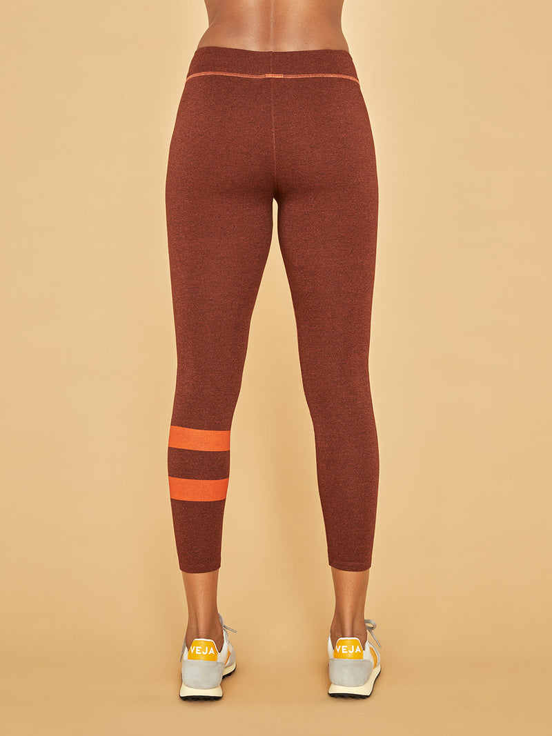 Stripes Yoga Pant - Rust