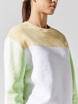 Colorblock Sweatshirt - Highlight/Yellow Flame
