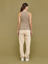 High Neck Tank - Taupe