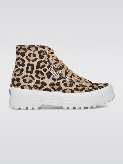 2341 Alpina Print Sneaker - Black-Leopard