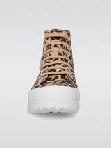2341 Alpina Print Sneaker - Black-Leopard