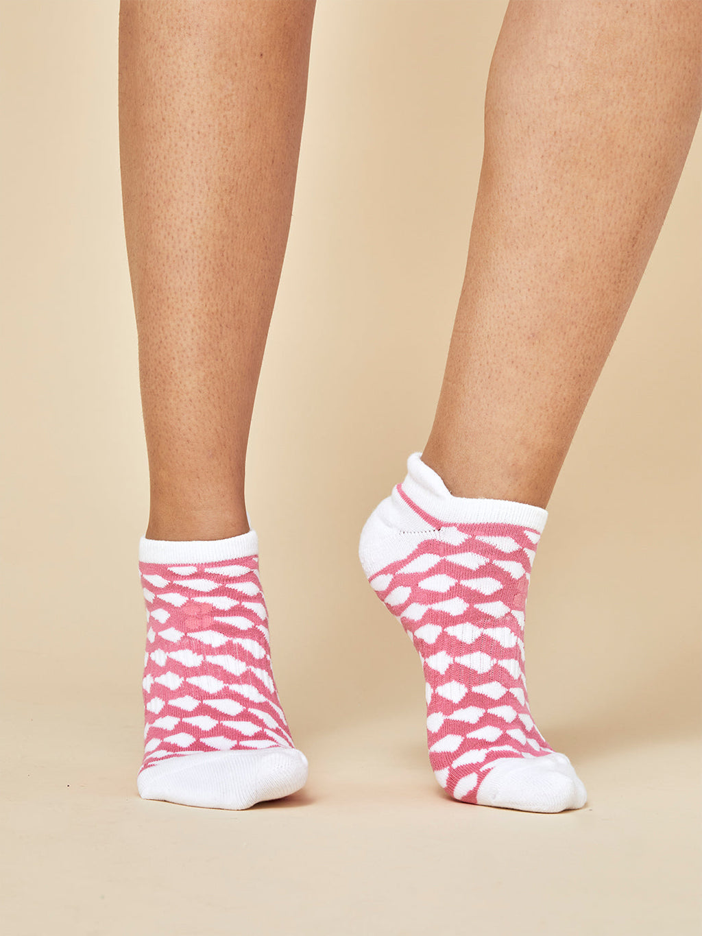 Workout Trainer Socks 3 Pack - Beet Pink, Women's Sports Socks