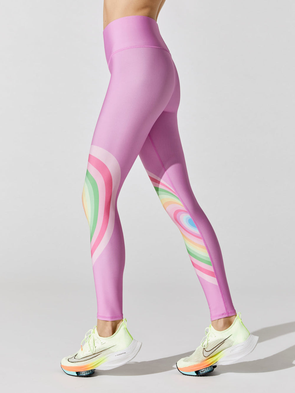Pastel Psychedelic Heart Duo Knit Legging - Pastel Psychedelic Heart