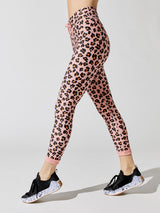 Rose Cheetah Midi Pant - Animal