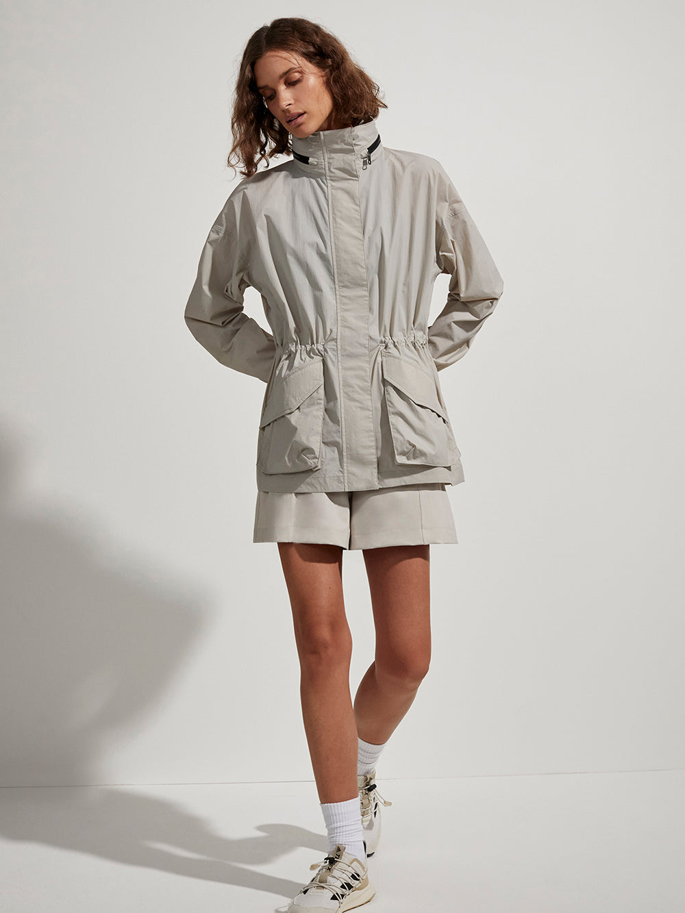 Nellie Relaxed Fit Windbreaker - DOVE