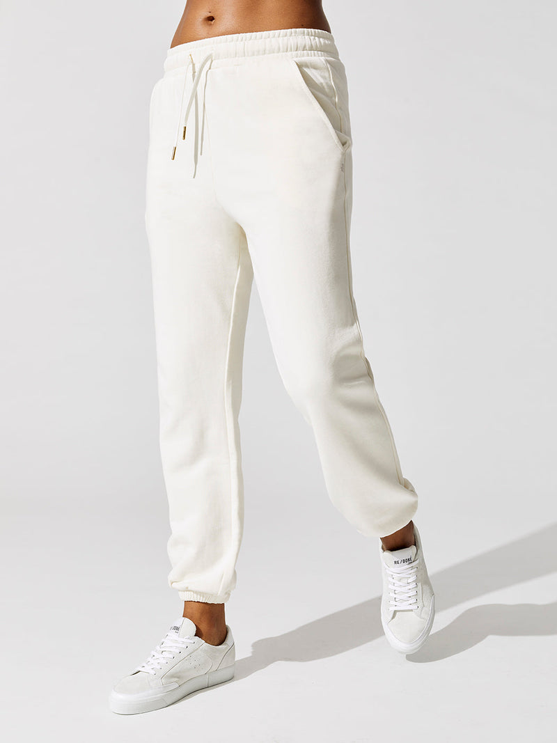Brushed Terry Sweatpant - Off White