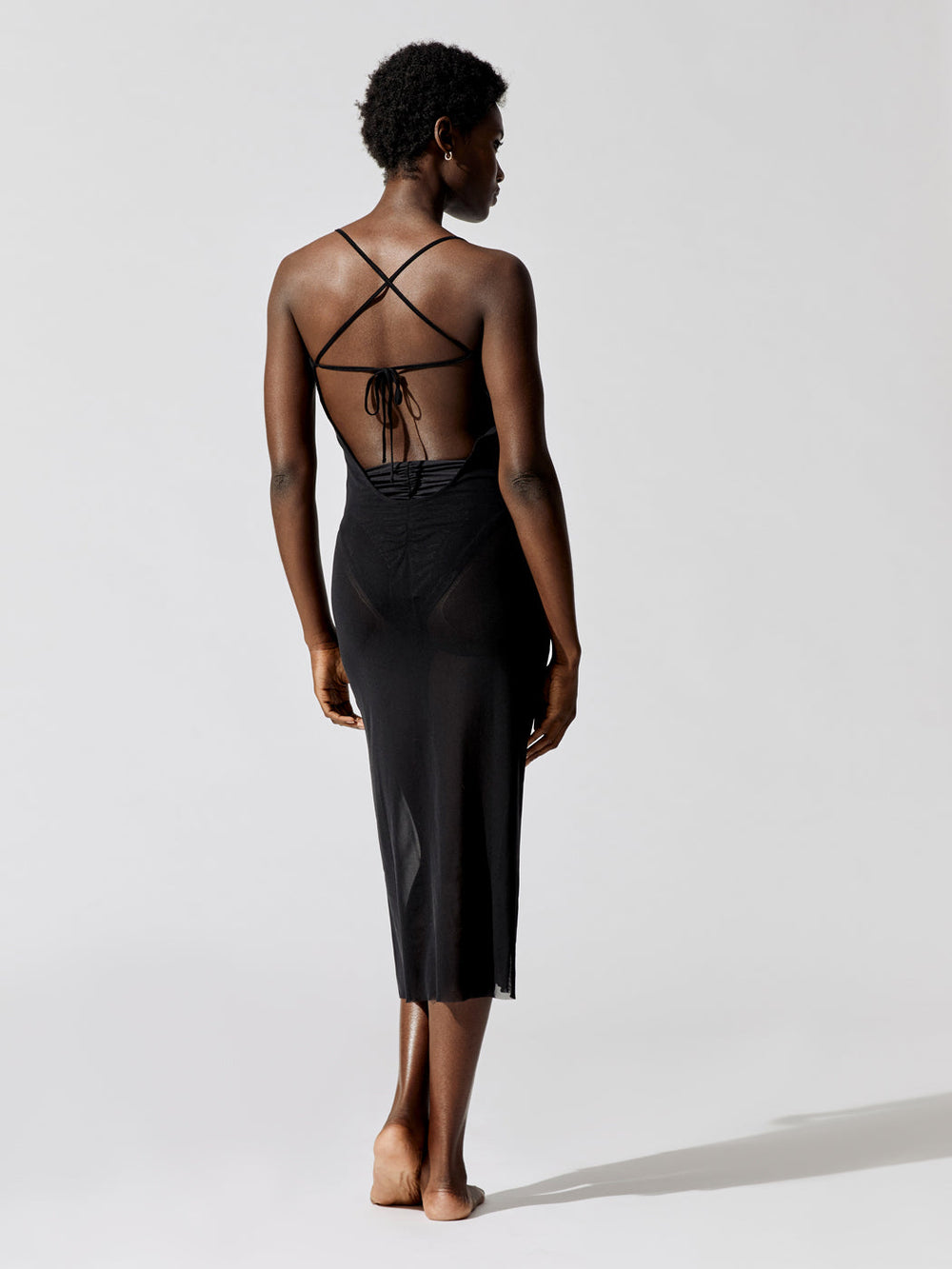 Scoop Back Maxi Dress - Black Carbon38 Scoop Back Maxi Dress - Black Carbon38