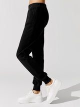 French Terry Slim Sweatpant - Black