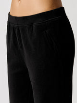 French Terry Slim Sweatpant - Black