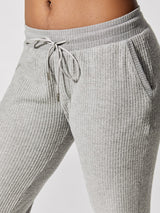 Waffle Pull On Pant - Medium Heather Grey