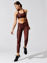 Ribbed Cara Legging - Warm Pinecone