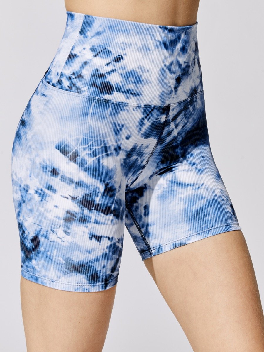 Bike Short - Indigo Tie Dye