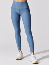 Spacedye Caught in the Midi High Waisted Legging - Washed Denim