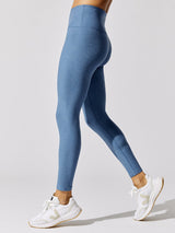 Spacedye Caught in the Midi High Waisted Legging - Washed Denim