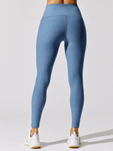 Spacedye Caught in the Midi High Waisted Legging - Washed Denim