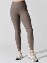 Spacedye Caught in the Midi High Waisted Legging - Coco Brown