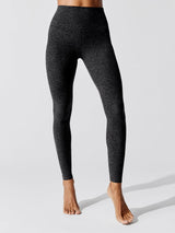 Spacedye Caught in the Midi High Waisted Legging - Black-Charcoal