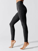 Spacedye Caught in the Midi High Waisted Legging - Black-Charcoal