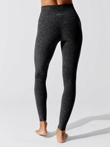 Spacedye Caught in the Midi High Waisted Legging - Black-Charcoal