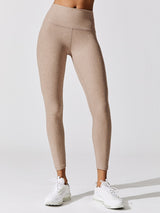 Spacedye Caught in the Midi High Waisted Legging - Chai