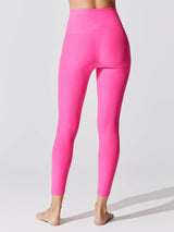 Spacedye Caught in the Midi High Waisted Legging - Pink Glo