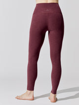 Spacedye Caught in the Midi High Waisted Legging - Deep Merlot