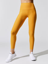 Spacedye Caught in the Midi High Waisted Legging - Sunny Citrine