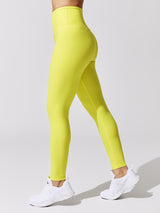 Spacedye Caught in the Midi High Waisted Legging - Lemon Glow