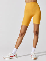 Spacedye High Waisted Biker Short - Sunny Citrine