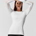 Long Sleeve Magnetic Top - WHITE
