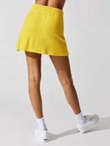 Micro Terry Slim Skirt - Sunshine Yellow